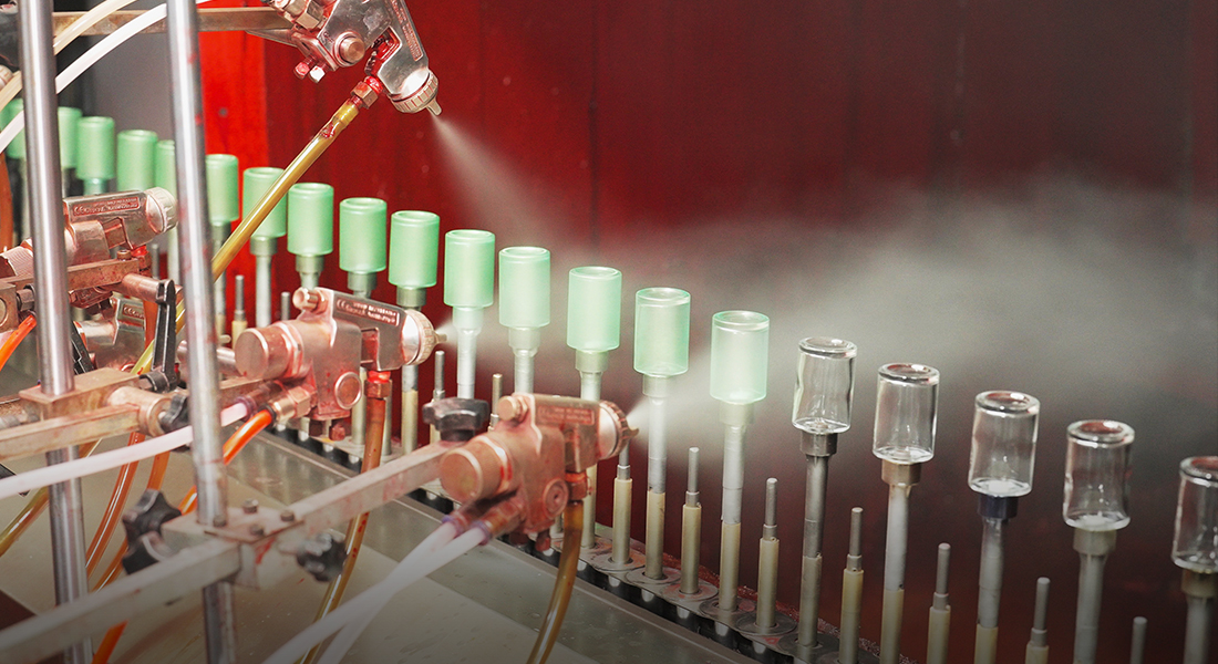 ガラス瓶の表面処理