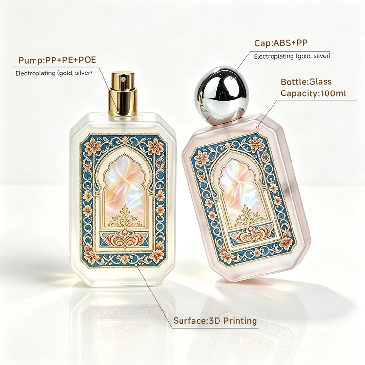 Private Custom Logo Heavy Base Glass Perfume Bottle Private Custom Logo Heavy Base Glass Perfume Bottle
